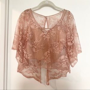 Blush Lace Top